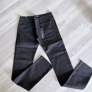 the kooples Size 31 x 34 Black Fitted Button Fly Jeans NWT $170